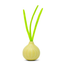 Brinquedo de imitação - MAMAMEMO - Cebola de madeira com haste - Madeira & tecido - 4,5x4,5x14,5 cm - FSC
