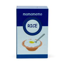 Brinquedo de imitação - MAMAMEMO - Pacote de arroz para pudim em madeira - Madeira - Azul - FSC 100%