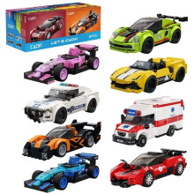 CaDA - Set van 8 mini voertuigen om te bouwen - TOOPIZ