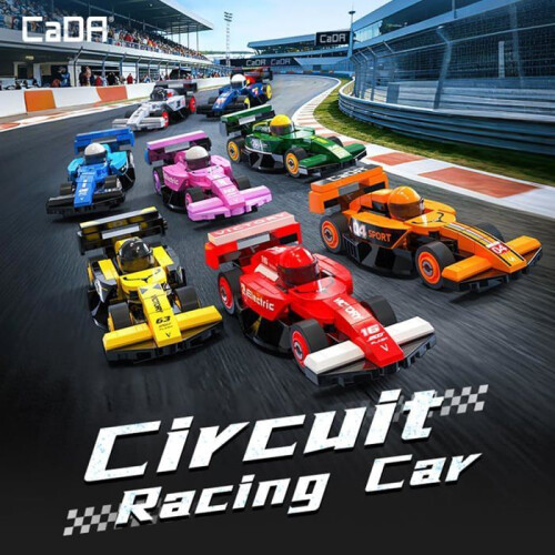 CaDA - Coffret 8 mini voitures de course à construire - TOOPIZ 1