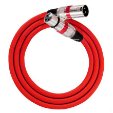 XLR Microfoonkabel (Mannelijk Naar Vrouwelijk) 1 Meter XLR Audiokabel (Mannelijk Naar Vrouwelijk) voor Mixer, Versterker, Luidspreker, Audioapparaat,