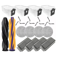 Compatível com As Peças Do Aspirador para X60 PRO ULTRA: Rolo Principal, Escova Lateral, Pano de Limpeza, Filtro HEPA, Saco de Pó e Acessórios.