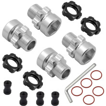 Metalen 12mm Naar 17mm Splined Wielnaaf Zeskantadapter voor 1/10 Slash 2WD 4X4 Stampede 2WD 4X4 RC Auto Upgrade Onderdelen B