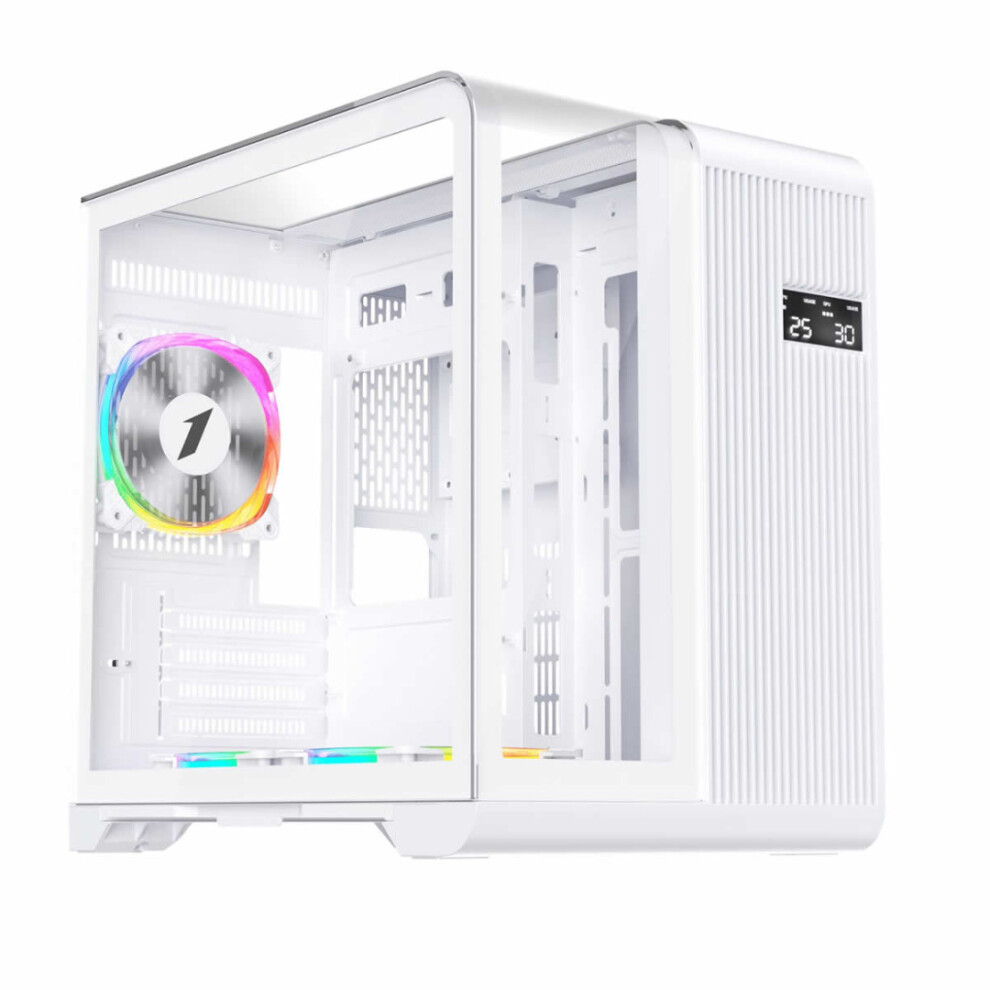 1Stplayer White 1St Player Rt5 Micro Atx Case With 3 X Rgb Fans - Image 3