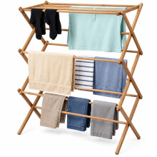 3 Tier Bamboo Clothes Dryer Airer Foldable Laundry