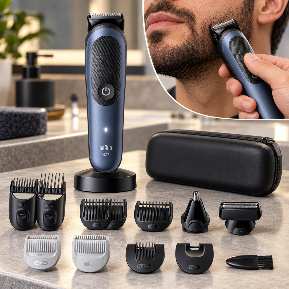 Braun Series 7 13 in 1 Multigroomer Beard Body AIO7565 New Open Tatty Box - Image 2