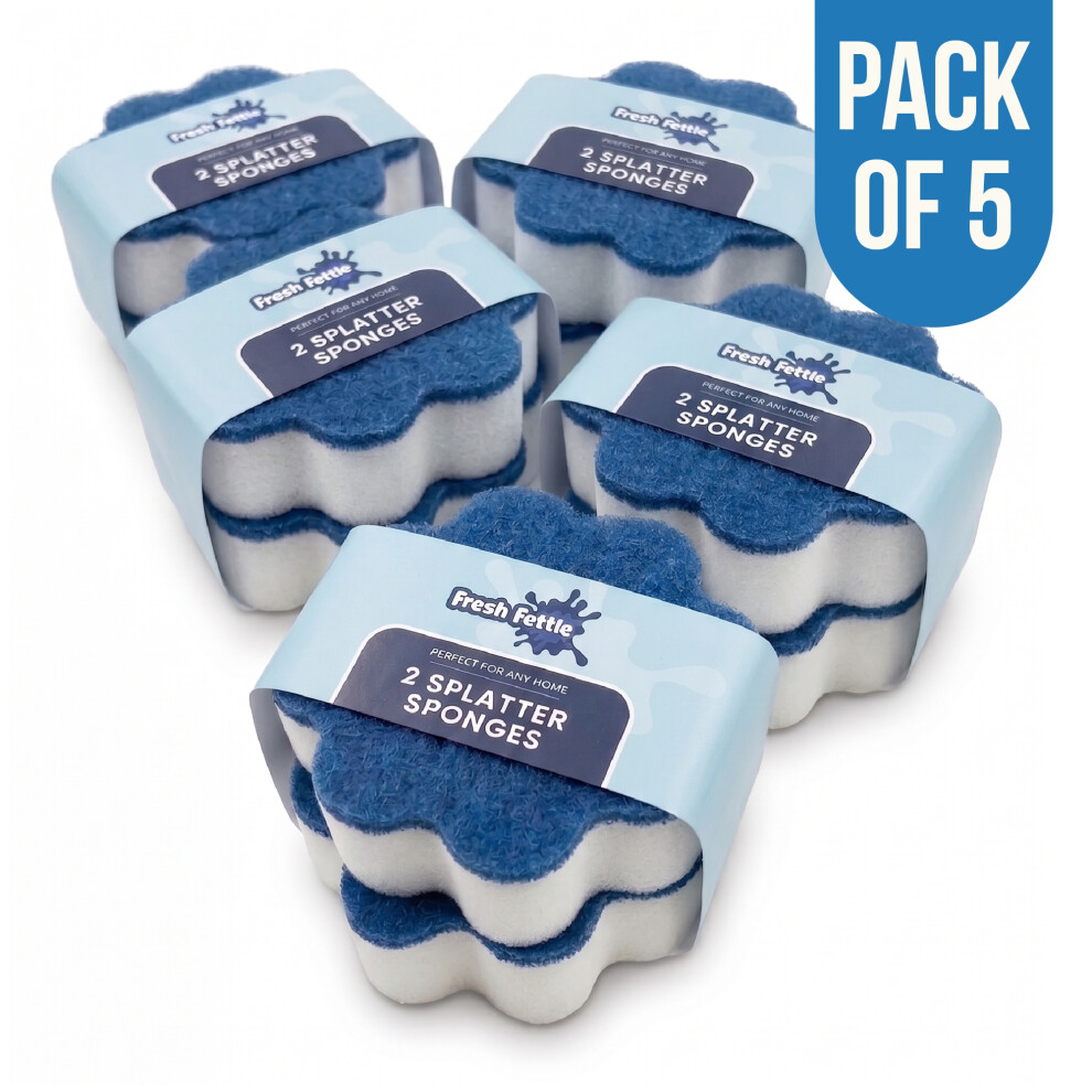 The Dustpan & Brush Store Fresh Fettle Cleaning Splatter Sponges Pack Of 5