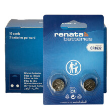 20x Renata CR1632, 1632, 3V Lithium Knopfzellen (10x 2er Blister)
