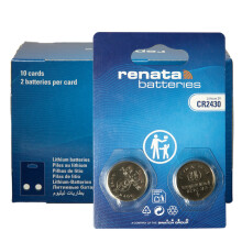 20x Renata CR2430, 2430, 3V Lithium Knopfzellen (10x 2er Blister)