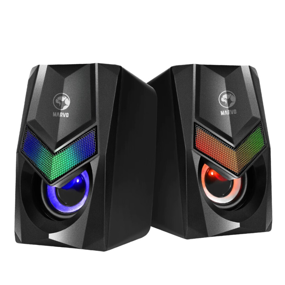 Marvo Scorpion SG-118 Gaming Speakers Stereo Sound Usb Powered 7 Colour Rgb Ligh - Image 9