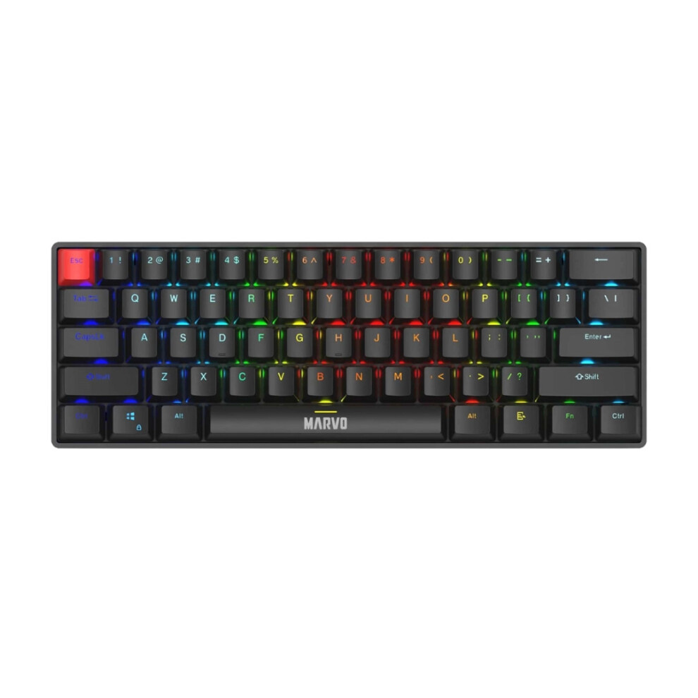 Marvo Scorpion Kg933g Saber 61 Wired Mechanical Rgb 60% Uk Layout Gaming Keyboar - Image 4
