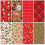 8 Christmas Wrapping Paper Sheets Traditional 2