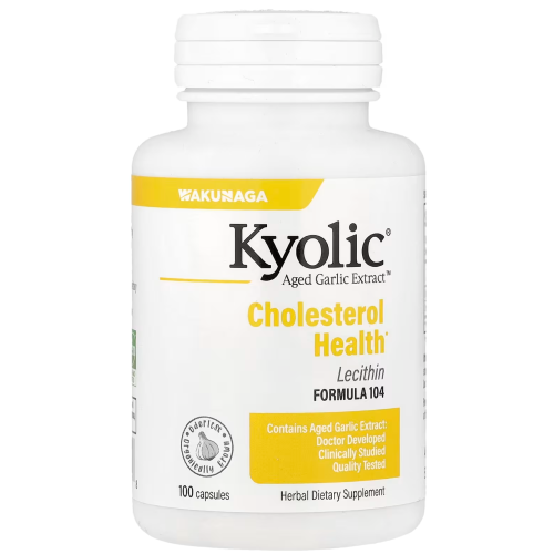 Kyolic Aged Garlic Extract Cholesterol Formula 104 - 100 Capsules