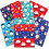 8 Christmas Wrapping Paper Sheets Cute Characters 1
