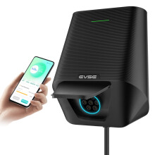 WISSENERGY 7.4kW Smart EV Home Wall Charger for Type 2 Electric Vehicle, Single Phase EV charger with App Control, Bluetooth Connection | Level 2 Cha