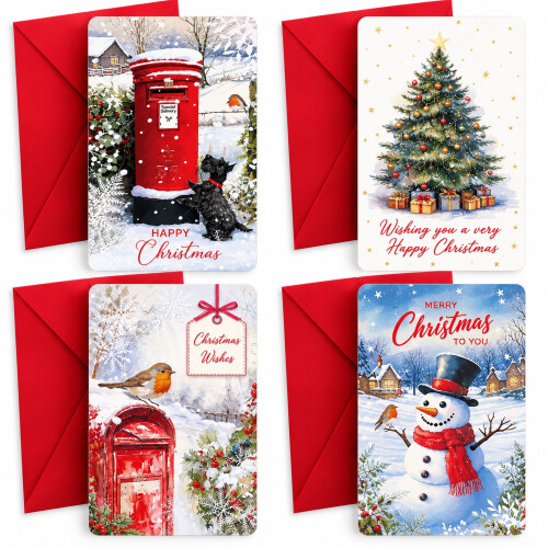 4 Christmas Money Wallets Traditional
