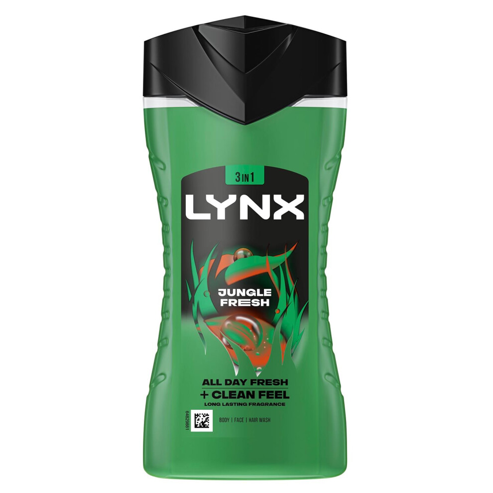 Lynx Jungle Fresh Shower Gel 12 Hours Of Refreshing Fragrance 225Ml