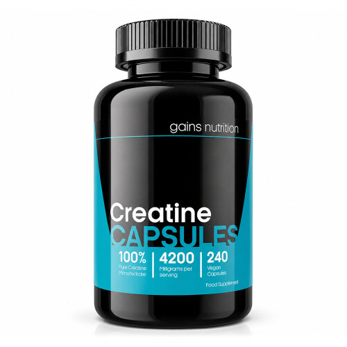 Creatine Monohydrate Capsules - 4200mg Per Serving