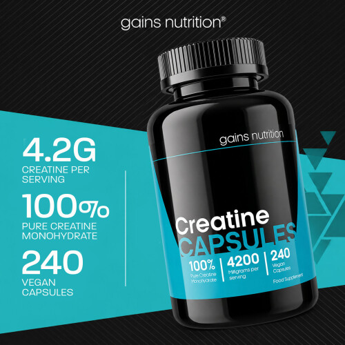 Creatine Monohydrate Capsules - 4200mg Per Serving 2