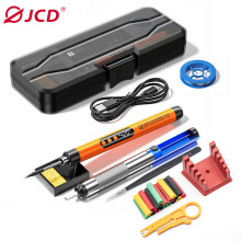 USB-Lötkolben-Set, 8W Leistung, 300–450 C einstellbar, mit 1000 mAh Akku und Typ-C-Ladeanschluss, Orange