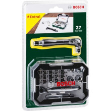 Koppelmoersleutel - Bosch - 2607017393 - Set van 27 delen - Flexibel gereedschap - Gekleurde bits