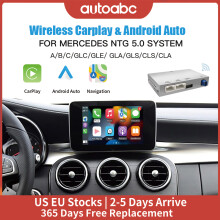 AUTOABC Wireless CarPlay und Android Auto Adapter, für Mercedes-Benz NTG5.0 und NTG5.1 Systeme