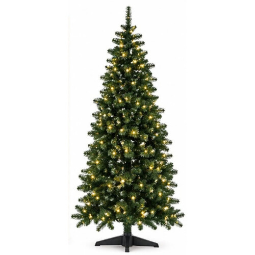 6ft  Artificial Pre-Lit Christmas Tree Tree with Warm White Lights