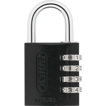 Kombinationsschlösser - ABUS - 145/40 - 4 Ziffern - Schwarzes Aluminium - Verstärkter Schutz