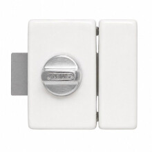 Türschloss - ABUS - V83 CB 45 W - Mit Knopf - Weiß - Stahlgehäuse