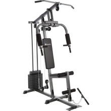 Kraftstation - HELLOSHOP26 - 0708098 - Verschiedene Übungen (Butterfly, Beinbeuger) - Gepolsterter Sitz - Modulierbares Gewicht 4,5kg
