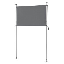 Lager außenspeicher mit teleskopischen Stangen ohne Bohren 184 x 270 x 310 cm dunkelgrau 03_0006569