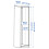 ZRIZAURA PAX Wardrobe Frame 50x58x201cm 2
