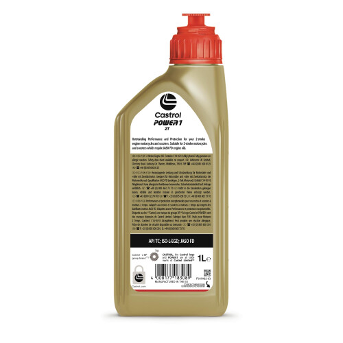 Castrol Castrol POWER1 2T Motorcycle Oil, 1L 1