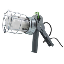 Lighthouse Heavy-Duty LED Grip Lamp 240V – 800 Lumens LED Inspection & Clamping Work Light with 50mm Clamp, Protective Wire Cage & 5m Cable for Cons