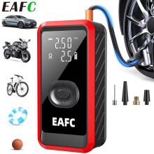 EAFC Pompe à air sans fil, Compresseur électrique 150 PSI, Batterie 4500 mAh, Pour voiture, moto, vélo et ballons