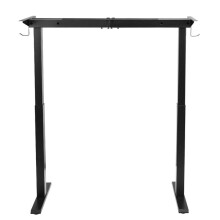 Cadre de bureau réglable en hauteur, 2 moteurs, 2 niveaux, affichage mémoire, noir, support jusqu'à 125 kg