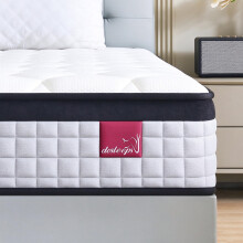 dosleeps Double Mattress 4FT6,9 Inch 9-Zone Orthopedic Mattress with Memory Foam & Pocket Springs and 3D Breathable Fabric- Motion Isolation(135x190x2