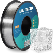 Giantarm Filament PETG 1,75 mm 1 kg, Haute Brillance, Transparent, pour imprimante 3D
