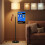 VASAGLE VASAGLE Floor Lamp, Adjustable Height 140-171 cm, Fabric Lampshade 1