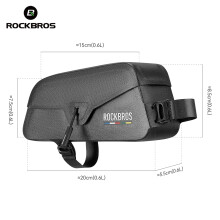 ROCKBROS Sacs de vélo magnétiques, sacs étanches pour téléphone portable et sacs avant résistants à l'usure