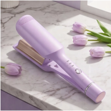 Fer à boucler électrique 36mm, 6 niveaux de température, revêtement céramique, violet