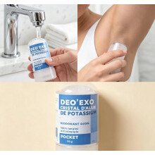 Déo’Cristal d’Alun de Potassium, déodorant cristallin naturel sans additifs chimiques pour hygiène corporelle