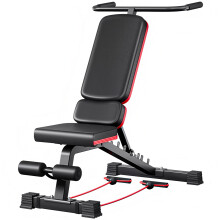 Planche couchée multifonctionnelle, banc de musculation réglable et pliable, acier et cuir PU, noir, capacité 350 kg