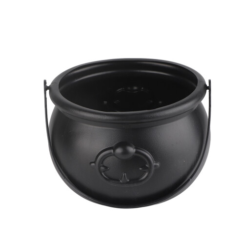 Halloween Cauldron Mist Maker 12 LEDs Horror Style Silver Halloween Mist Maker Decorations for Party 1