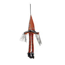 Halloween Lighted Hanging Witch Hat with Long Legs Light Up Witch Hats for Indoor Outdoor Trees Porch Party Decorations