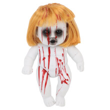 Horror Doll Prop 3D Decorative Hanging Ornament for Holiday Party House Wall Decoration