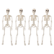 4Pcs Faux Human Skeleton Plastic Movable Joints Posable Artificial Full Body Human Skeleton 40cm