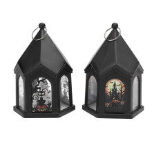 2Pcs Holiday Lantern LED Light All Hallows Day Outdoor Decorative Handheld Electronic Candle