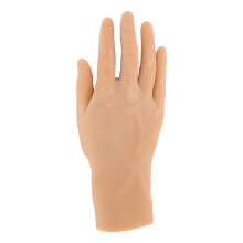 Realistic Silicone Male Hand Model Soft Flexible Reusable Male Mannequin Hand Model for Showing Jewelry Painting Practice Right Hand