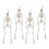 4Pcs Faux Human Skeleton Plastic Movable Joints Posable Artificial Full Body Human Skeleton 40cm 2